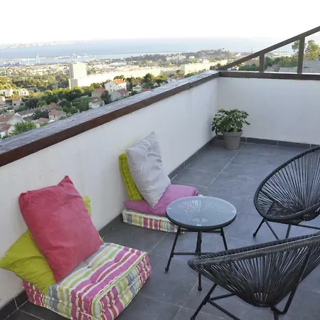 Appartement Cosy Verduron Vue Mer Panoramique Marseille Exterior photo